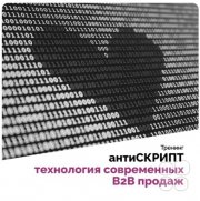 Авторский тренинг "Антискрипт: технология современных B2B продаж"